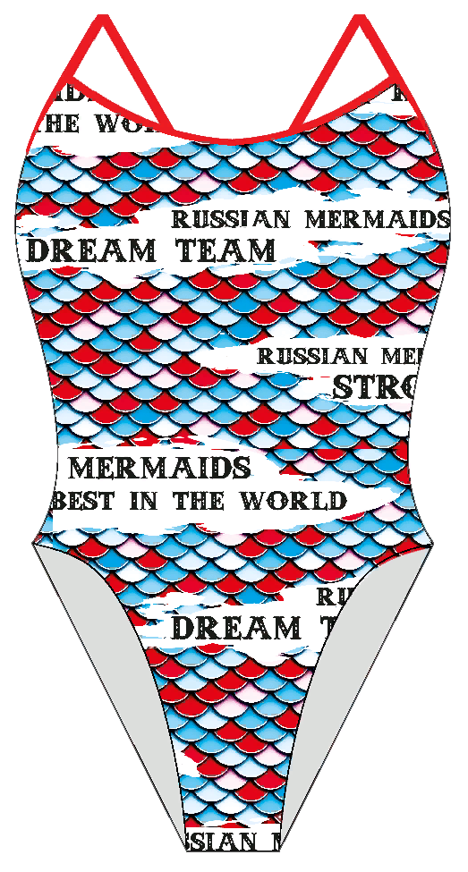 Купальник тонкие лямки MERMAIDS