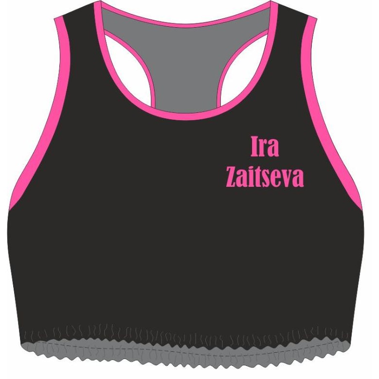 CROP TANK TOP BLACK&PINK
