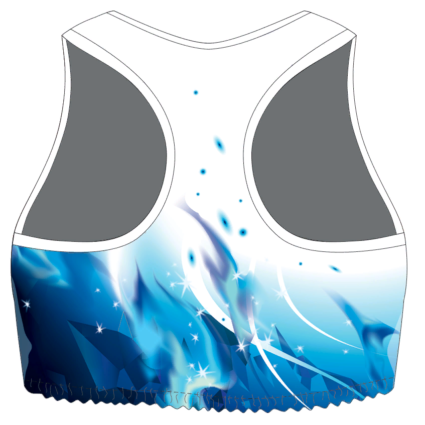 CROP TANK TOP BLUE FLAME — фото 2