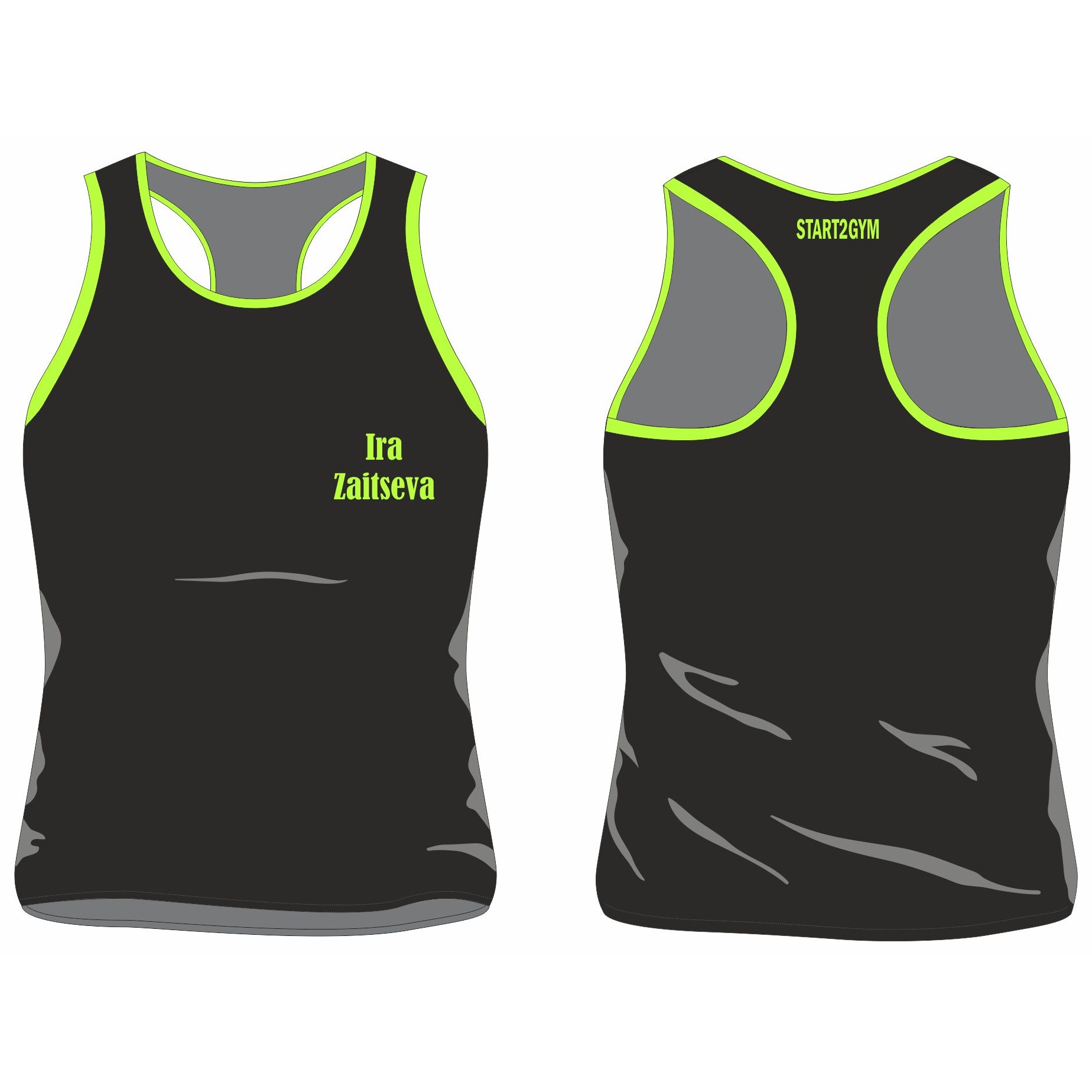 TANK TOP BLACK&GREEN — фото 3