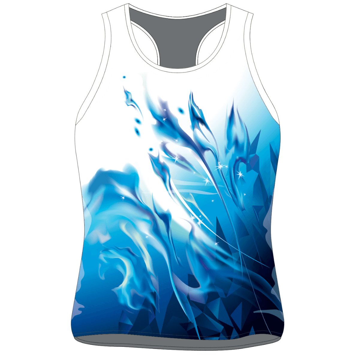 TANK TOP BLUE FLAME