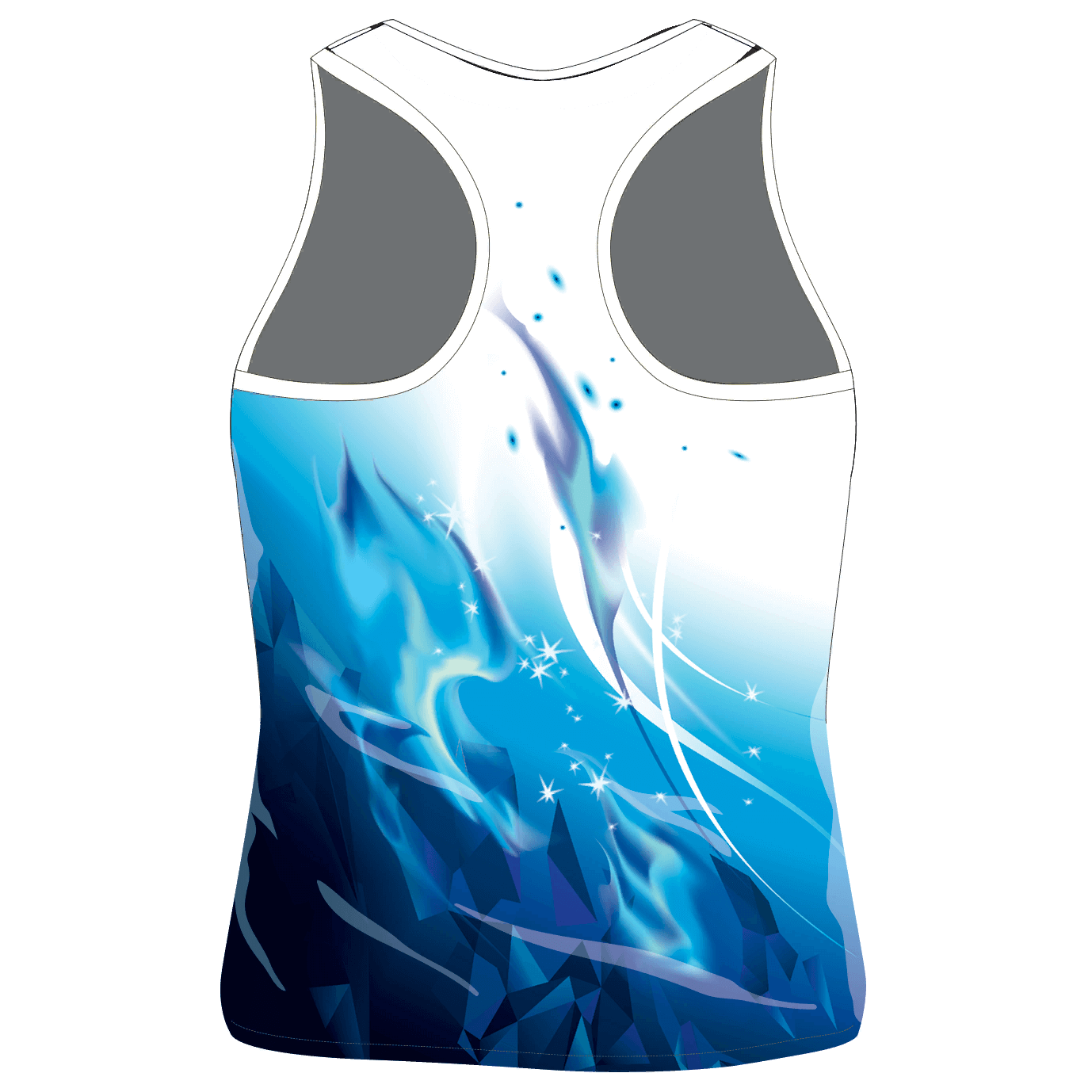 TANK TOP BLUE FLAME — фото 2