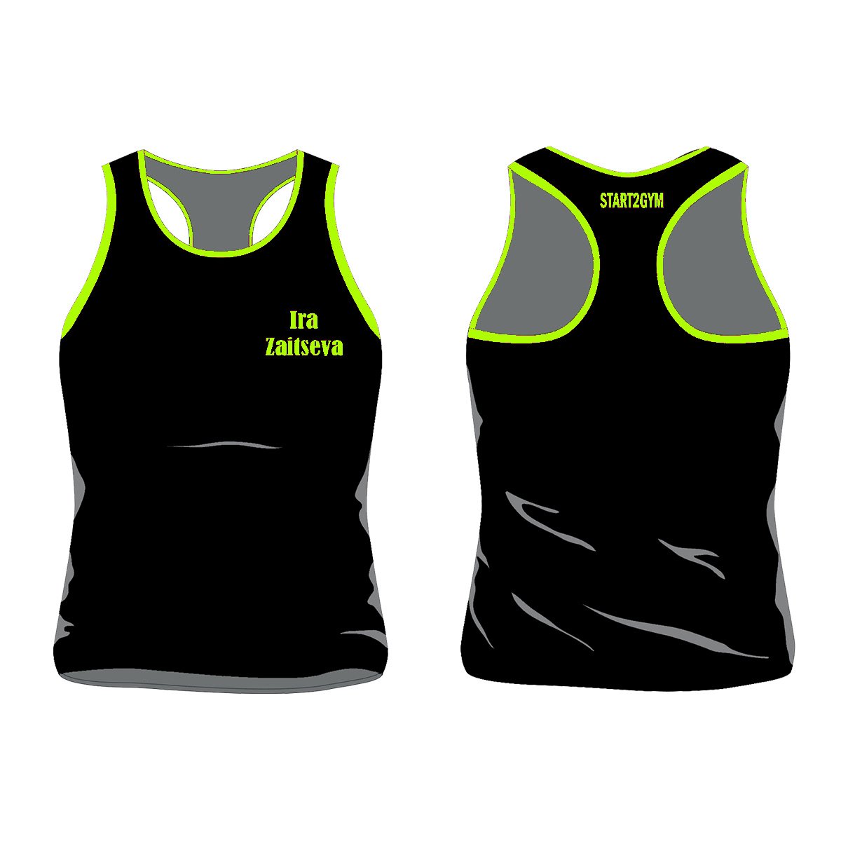 TANK TOP BLACK&GREEN