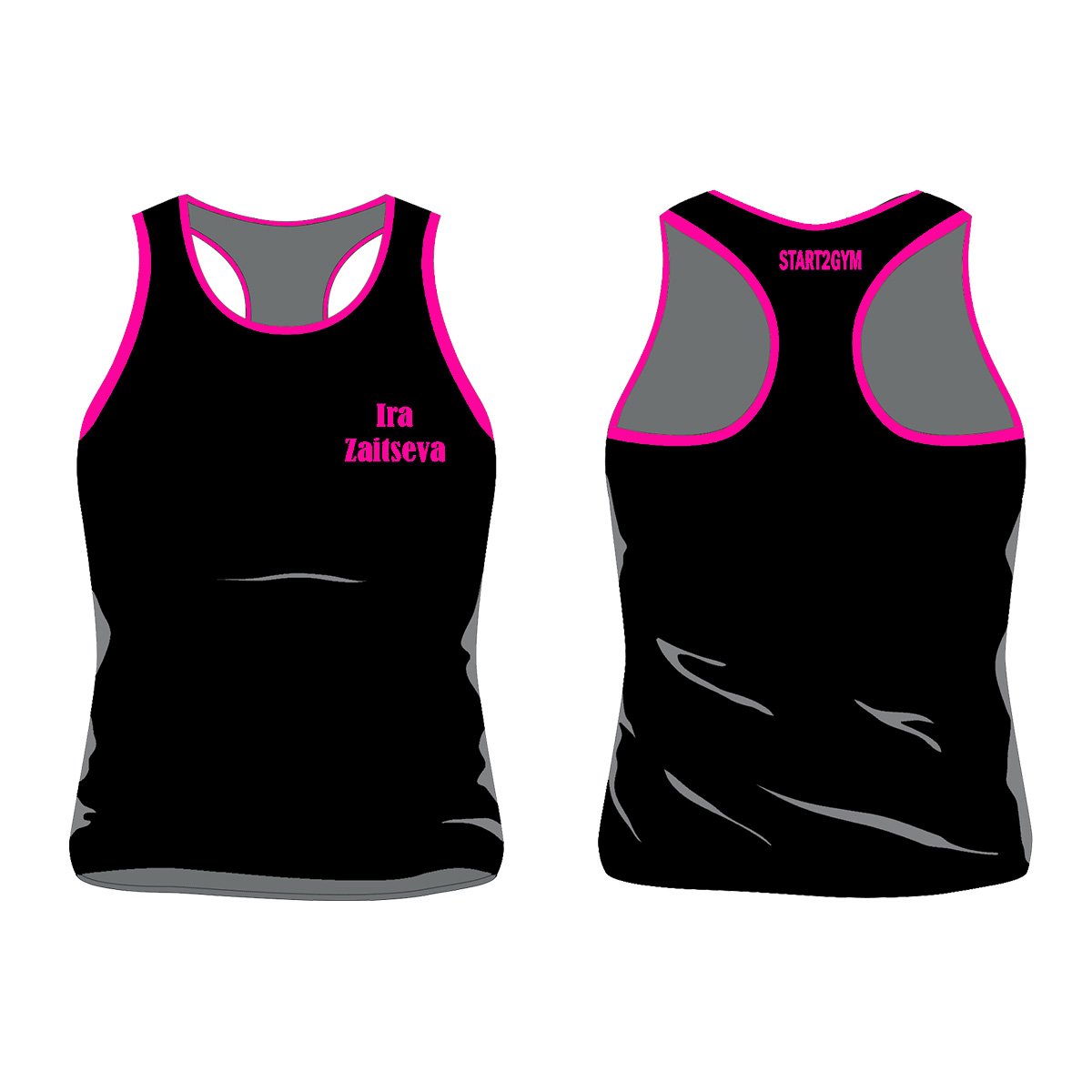 TANK TOP BLACK&PINK