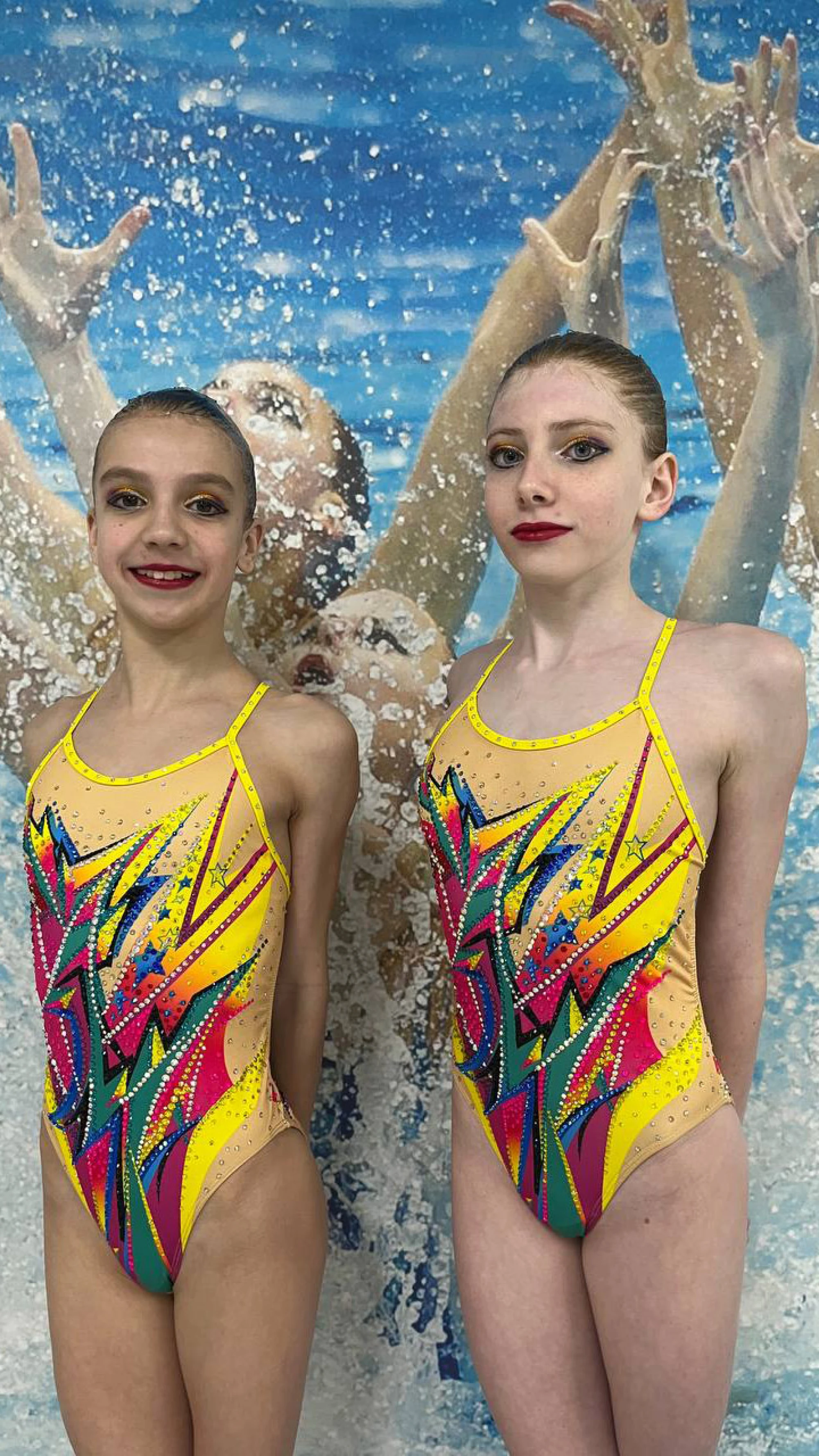 Купальник для синхронного плавания START2SWIM - СШОР ТРУД дуэт Рок-н-ролл 