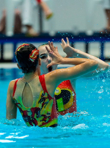 Купальник для синхронного плавания START2SWIM - СШОР ТРУД дуэт Суперсемейка